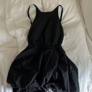 3.1 Phillip Lim mini black tank dress with bubble hem